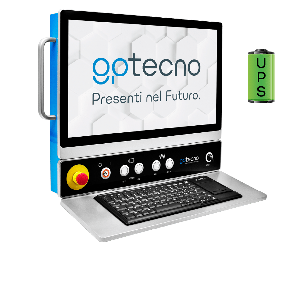consolle HMI CNC con UPS operatore per automazione