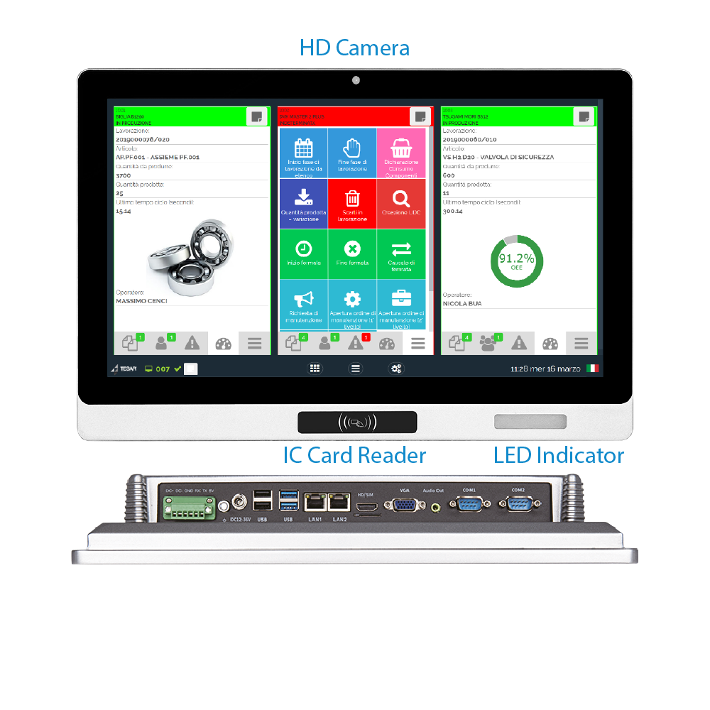 panel pc serie mes RFID windows 10