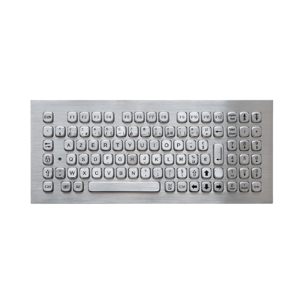 Tastiera in acciaio inox GPK-A340KP-FN con 97 tasti e protezione IP65